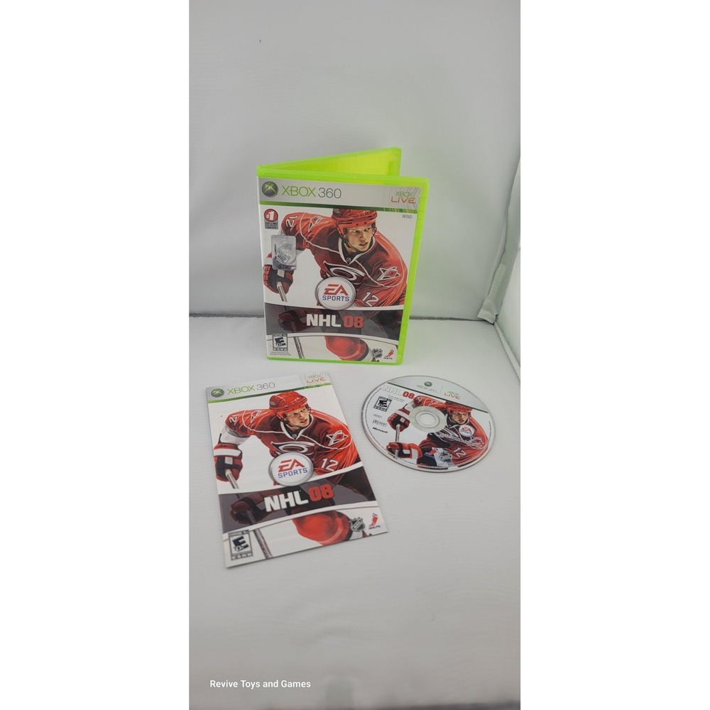 NHL 08 (Xbox 360, 2007) CIB Complete Tested and‎ Working Great Condition